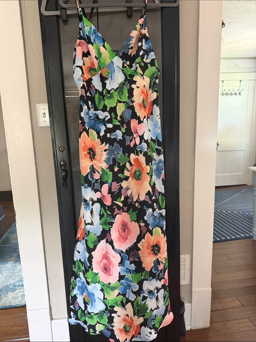By Anthropologie V-neck midi Slip Dress Size M